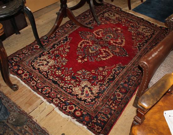 Red pattern rug